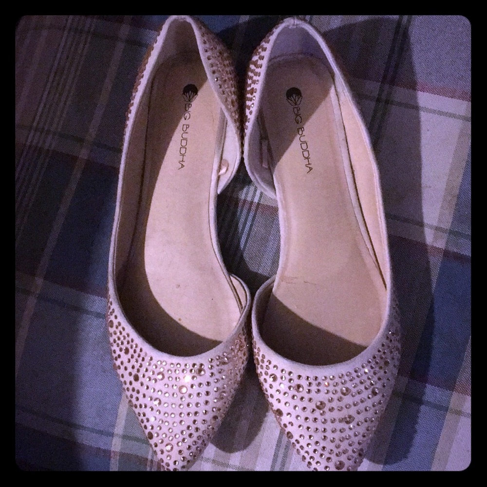 Big Buddha sequenced pink dress shoes,